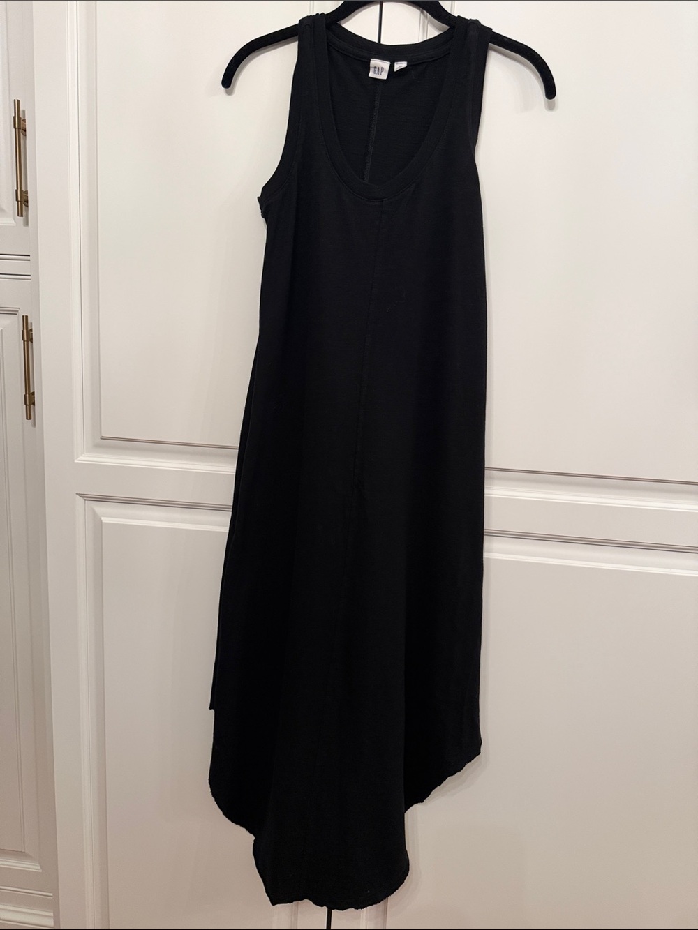 GAP Black Tank Dress XS rounded hem